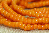 Opaque Orange Seed Beads, 12º