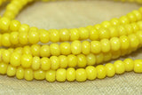 Bright Yellow Seed Beads, 9º