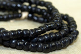 Venetian black Glass 4-6º Beads