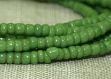 Strand Venetian Seed Beads, 9º Green