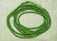 Strand Venetian Seed Beads, 9º Green