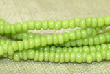 14º Bright Green Czech-made Seed Beads