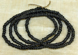 Black Venetian Pony Seed Beads, 6º