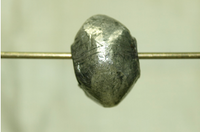 Silver Rondelle-shaped Bead from India