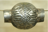 Vintage Afghan Large Silver Bead