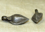 Coin Silver Feather Bead from Afghanistan