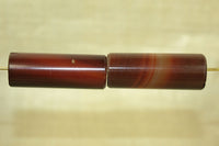 Long Cylindrical Shape Carnelian Stone