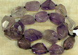 Strand of Large Faceted Amethyst from the Lou Zeldis Collection