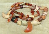 Strand of Small Old and Ancient Carnelian Beads from Afghanistan