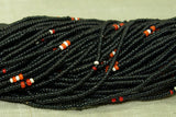 12º Black Czech Seed Beads, Tamba