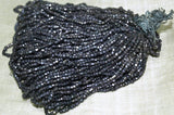 Large Bunch of Antique Hematite 3-Cut 10º Beads