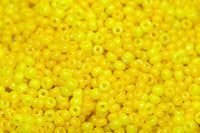 Vintage Opaque 20º Yellow Seed Beads