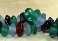 Vintage 1960s Glass Saucer Beads