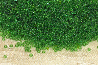 Vintage 18º Grass Green Seed Beads, 50 gram bag
