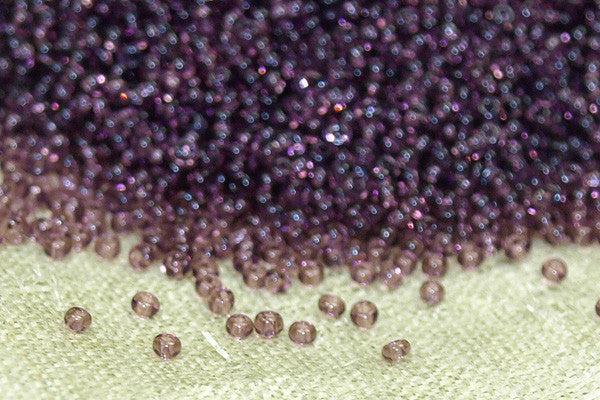 Vintage 18º Dark Amethyst Seed Beads, 50 gram bag