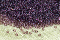 Vintage 18º Dark Amethyst Seed Beads, 50 gram bag