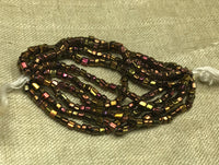 Mini Hank of Vintage 9º Cut Copper Iris Beads