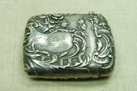 Silver Victorian Matchbox with Repossée