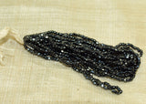 Vintage Czech 16º Gunmetal 3-Cut Seed Beads