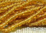 16º Transparent Amber Seed Beads