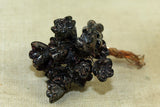 Italian Glass Flowers on Wire - mottled Brown-Black