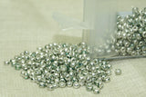 Vintage Venetian 10º Nickel Silver Plate Seed Beads