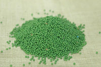 Vintage Venetian 18º Opaque Green Seed Beads