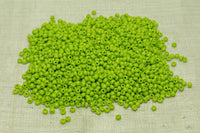 Vintage Venetian 12º Opaque Yellow Green Seed Beads