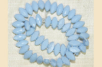 Vintage Czech Glass Beads - cornflower blue nailheads