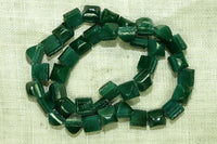 Vintage Czech Glass Pine Green Nail Heads