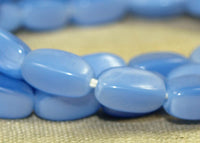 Vintage 1930s Dusty Cornflower Blue Czech Beads