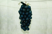 Vintage Czech Grape Clusters, Small Blue-Green