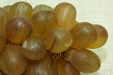Vintage Czech Grape Clusters, Small Amber