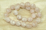 Vintage  Japanese Glass Beads - Soft Pink Satina Beads