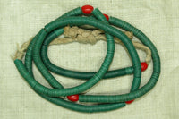 Two-Tone Minty Green 6mm Vinyl Disc Beads