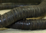 Large Strand of Old Coconut Shell Beads from Ghana