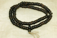 Tibetan wooden Prayer bead strand