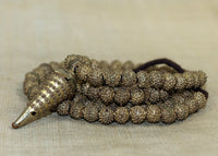 Vintage Yoruba Fabricated Brass Beads and Pendant