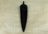 Large Black Palmwood "Seed Pod"; Lou Zeldis Studios