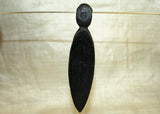 Black Palmwood "Pod" Pendant; Lou Zeldis Studios