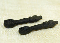 Pair of Small Black Palmwood