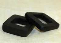 Black Palmwood Square Link; Lou Zeldis Collection