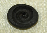 Black Palmwood Kualia Shell-Style Bead; Lou Zeldis Collection