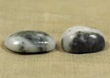 Pair of Moss Agate Cabochons; Lou Zeldis Collection