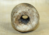 Large, Heavy Ancient Stone Fossil Bead from Indonesia; Lou Zeldis Studio
