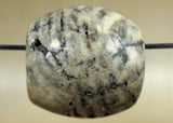 Ancient Greenish Stone Bead from Indonesia; Lou Zeldis Studio