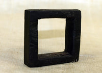 Large Black Palmwood Square Component; Lou Zeldis Collection