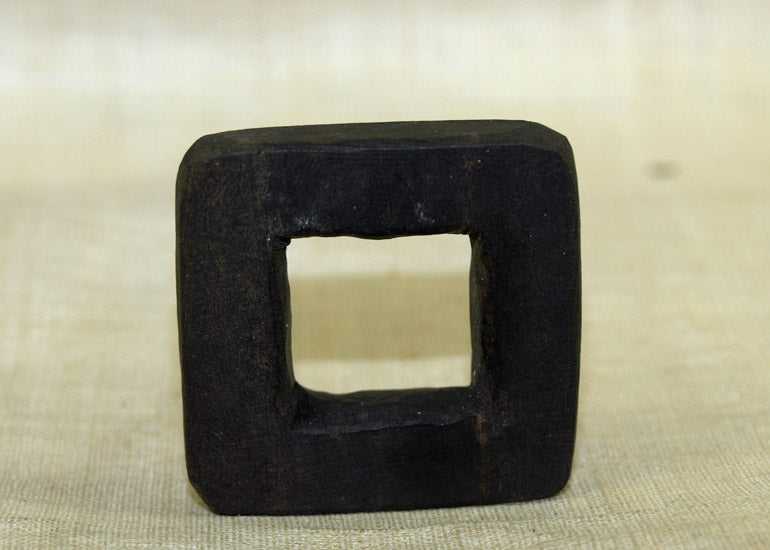 Black Palmwood Square Component; Lou Zeldis Collection