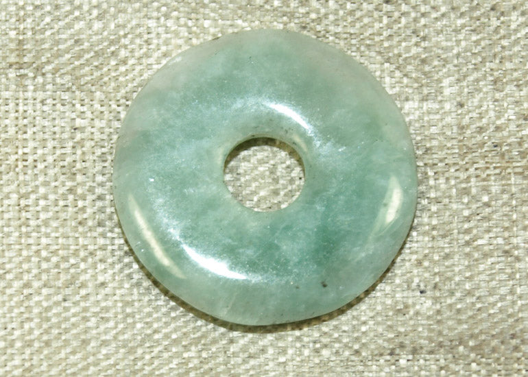 Vintage Jade Donut Component; Lou Zeldis Studios