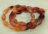 Strand of Hand-Carved Carnelian Beads from the Lou Zeldis Collection
